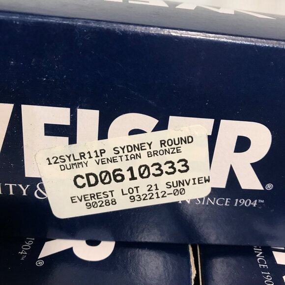 Weiser Lever Door Handle 12SYLR11P Sydney Round Dummy Venetian Bronze - Picture 2 of 5